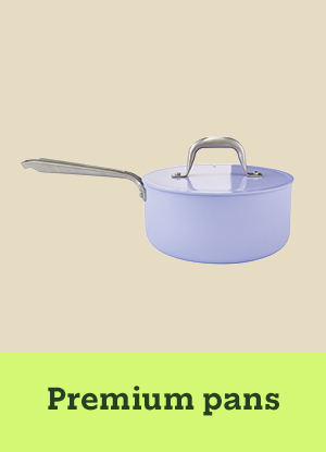 Pale blue saucepan