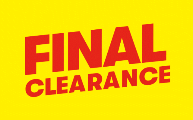 FINAL CLEARANCE