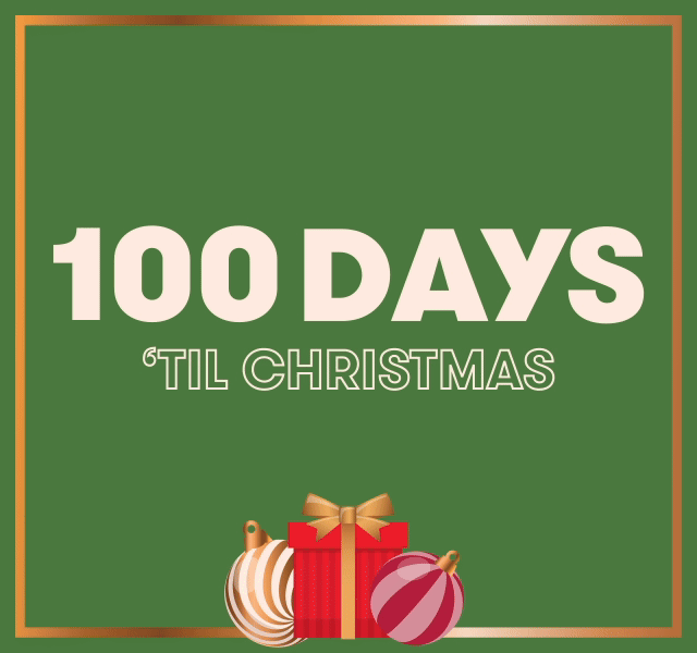 A GIF with the title '100 days 'til Christmas'