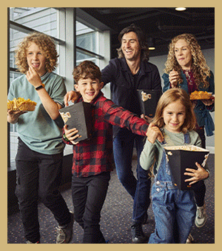 A family enjoying lots of rewards from Treasure.