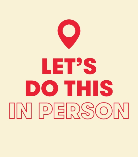 Let's do this in person