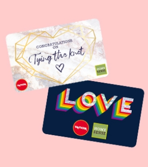 A set Valentine's Day-themed gift cards. 