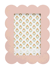 Pink bubble effect photo frame 