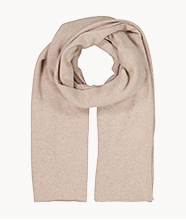 A soft beige scarf.