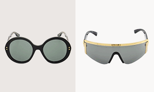 A GIF of stylish designer sunglasses, for less.