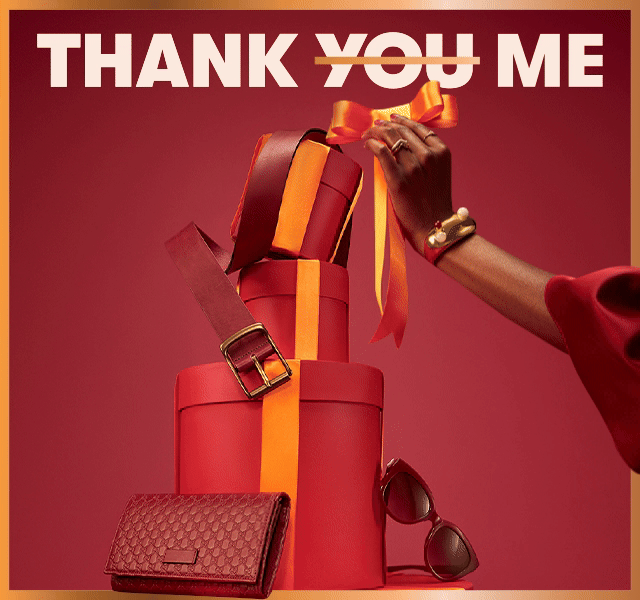 Stack of red wrapped presents from TK Maxx