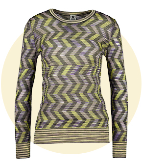 A bold, slim-fit jumper in muted tones 